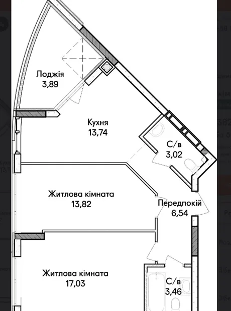 Квартира на вул. Ольги Кобилянської 1В/39 в Києві, ID 294631, фото №9