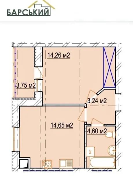Квартира на вул. Одеська, 4 в Вінниці, ID 303361, фото №6