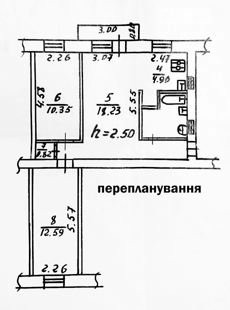 Квартира на вул. Івана Мазепи в Кременчуці, ID 345270, фото №16