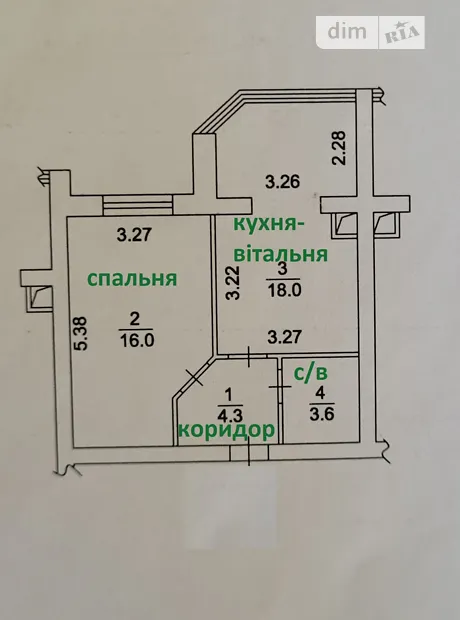 Квартира на вул. Миру, 15 в Києві, ID 296364, фото №2