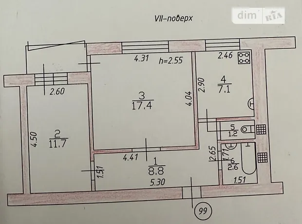 Квартира на вул. Лісова, 20 в Києві, ID 313139, фото №15