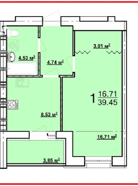 Квартира на вул. Миру, 47 в Харків, ID 301208, фото №2