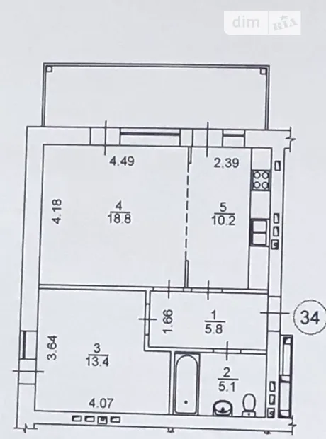 Квартира на вул. Замковецька, 88 в Києві, ID 303405, фото №13