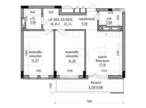Квартира на вул. Василя Гаджеги, 1 в Ужгороді, ID 312348, фото №6