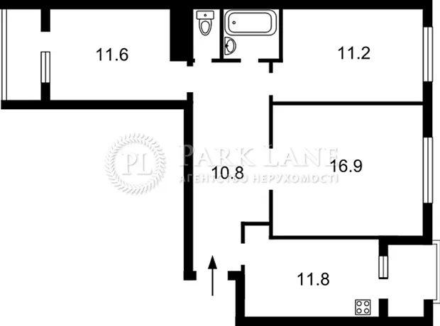 Квартира на вул. Ахматової Анни 7/15 в Київ, ID 313463, фото №4