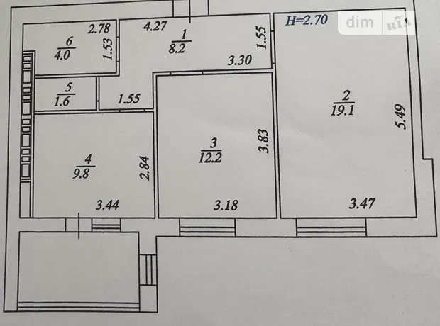 Квартира на вул. Боголюбова, 13 в Києві, ID 323844, фото №28