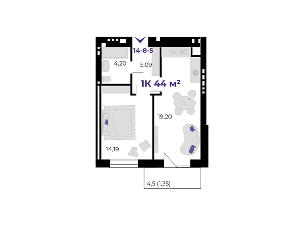 Квартира на вул. Івасюка в Івано-Франківську, ID 323908, фото №6