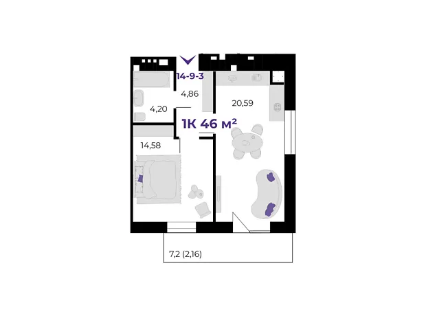Квартира на вул. Івасюка в Івано-Франківську, ID 323887, фото №6