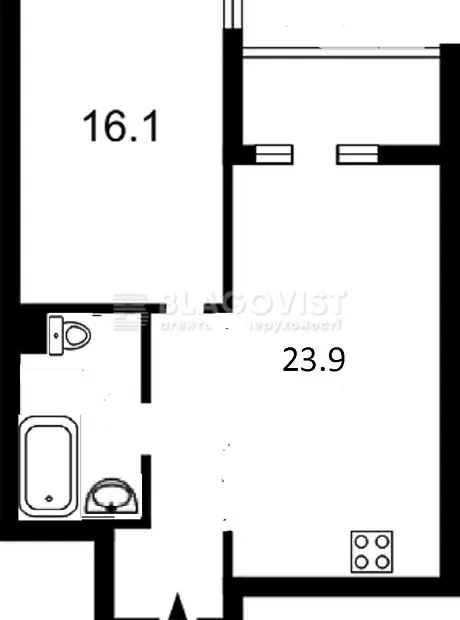 Квартира на вул. Маккейна Джона, 7 в Київ, ID 323078, фото №3