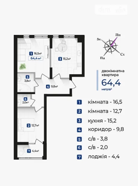 Квартира на вул. Надрічна, 4А в Івано-Франківську, ID 323062, фото №11