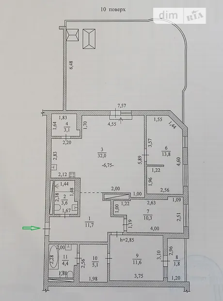 Квартира на пров. Полуничний, 24 в Одесі, ID 322901, фото №18