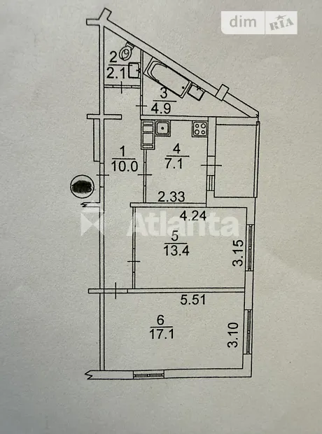 Квартира на вул. Юлії Здановської, 81-Б в Києві, ID 322765, фото №15