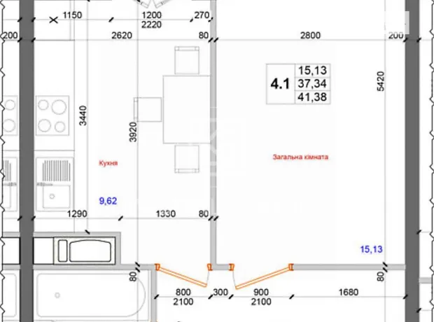 Квартира на вул. Доківська в Київ, ID 322579, фото №5