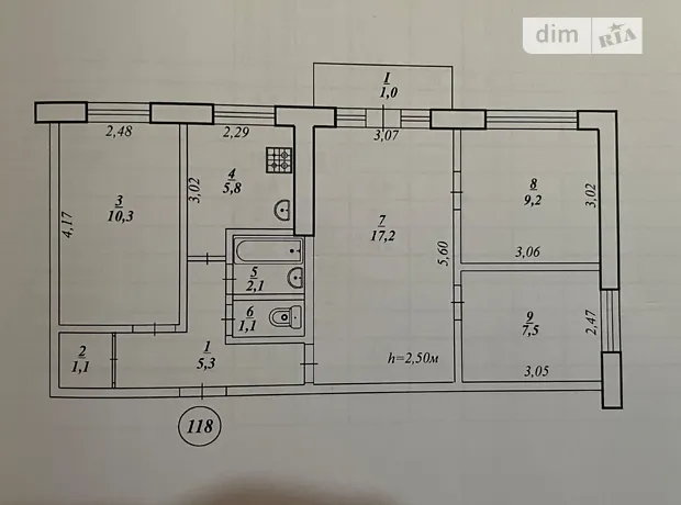 Квартира на вул. Сергія Колачевського, 142 в Кривий Ріг, ID 315508, фото №1