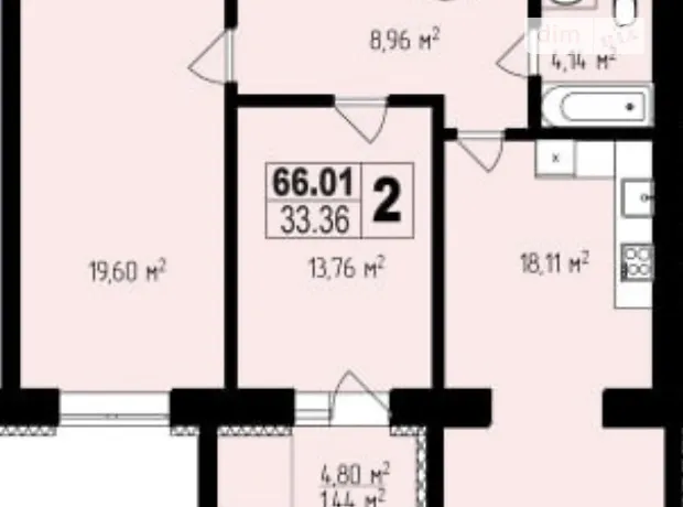 Квартира на вул. Проскурівського Підпілля, 165М в Хмельницький, ID 322224, фото №1