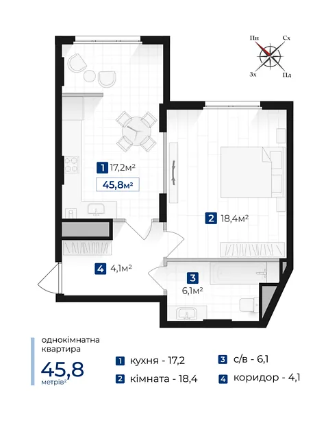 Квартира на вул. Фортечна, 8 в Івано-Франківську, ID 322012, фото №11