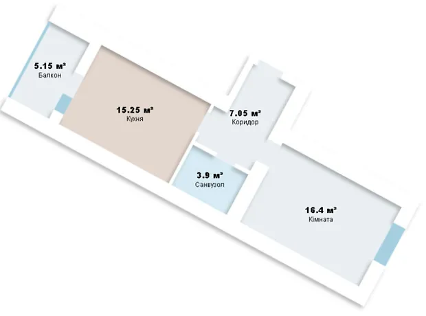 Квартира на просп. Миру в Хмельницький, ID 321553, фото №2