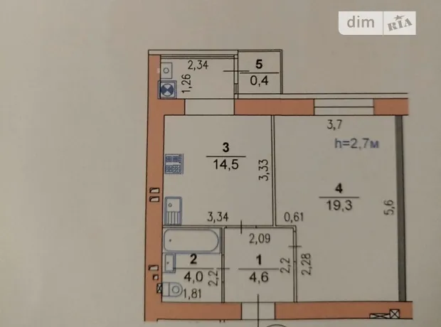 Квартира на вул. Панаса Мирного, 20 в Хмельницькому, ID 321080, фото №18