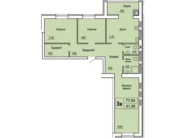 Квартира на вул. Івана Сльоти, 49 в Житомирі, ID 359098, фото №10