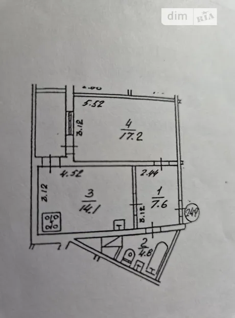 Квартира на просп. Василя Порика, 7Б в Києві, ID 320245, фото №9