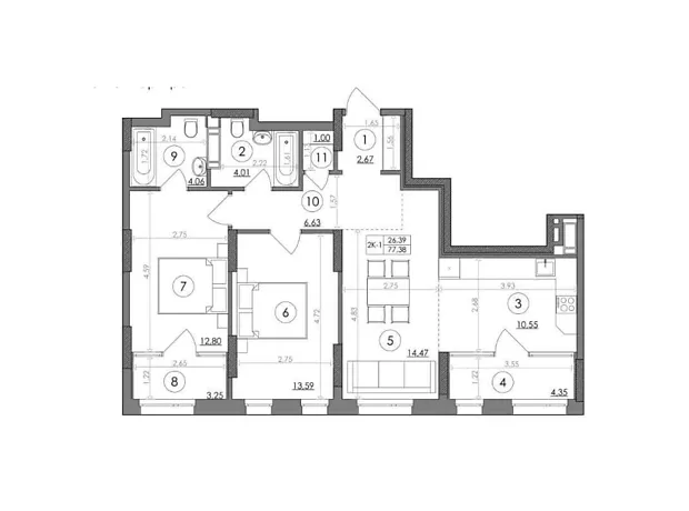Квартира на шосе Столичне, 1Б в Києві, ID 319299, фото №6