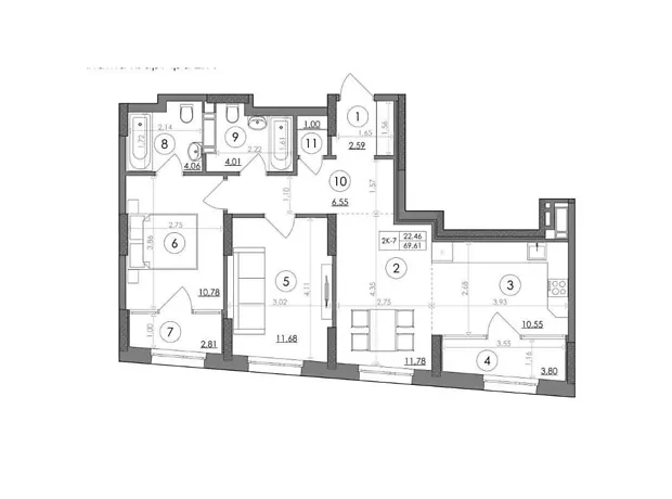 Квартира на шосе Столичне, 1Б в Києві, ID 320159, фото №6