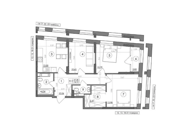 Квартира на шосе Столичне, 5А в Києві, ID 320165, фото №6