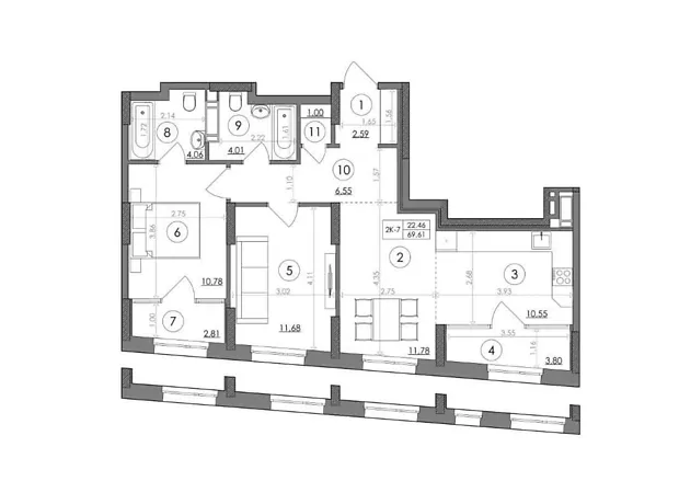 Квартира на шосе Столичне, 5А в Києві, ID 320171, фото №6