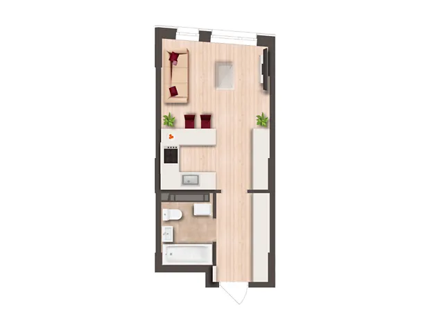 Квартира на шосе Столичне, 1Б в Києві, ID 320096, фото №6