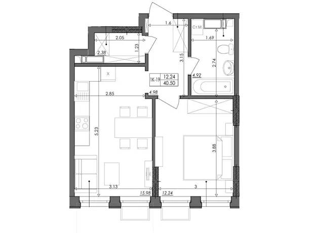 Квартира на шосе Столичне, 1Б в Києві, ID 319946, фото №6