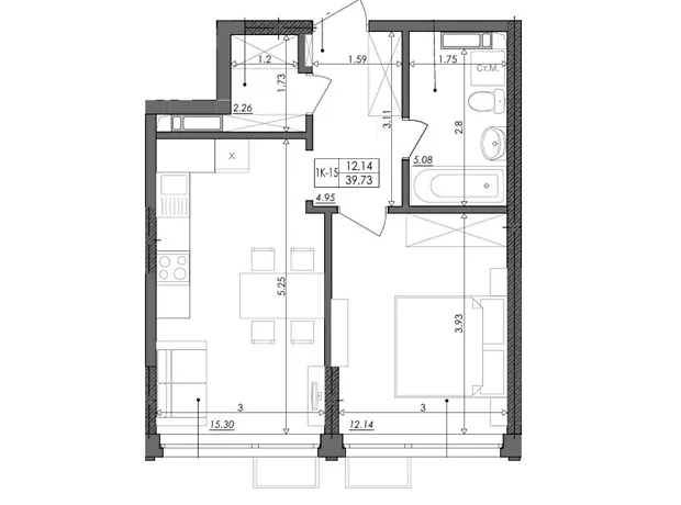 Квартира на шосе Столичне, 1Б в Києві, ID 319378, фото №6