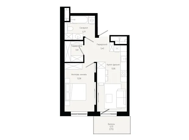 Квартира на вул. Героїв Крут в Львові, ID 319259, фото №6