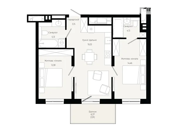 Квартира на вул. Героїв Крут в Львові, ID 319070, фото №6