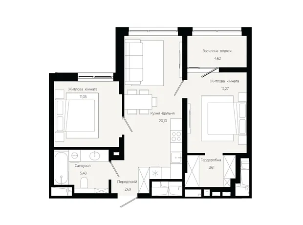 Квартира на вул. Героїв Крут в Львові, ID 319255, фото №6