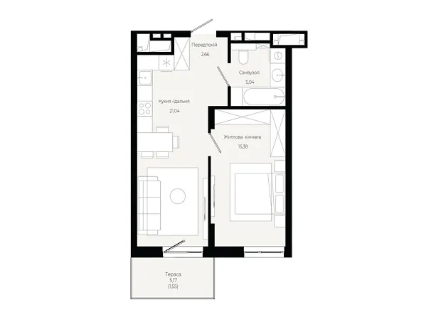 Квартира на вул. Героїв Крут в Львові, ID 319074, фото №6