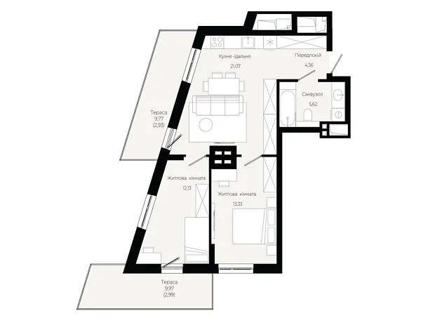 Квартира на вул. Героїв Крут в Львові, ID 319078, фото №6
