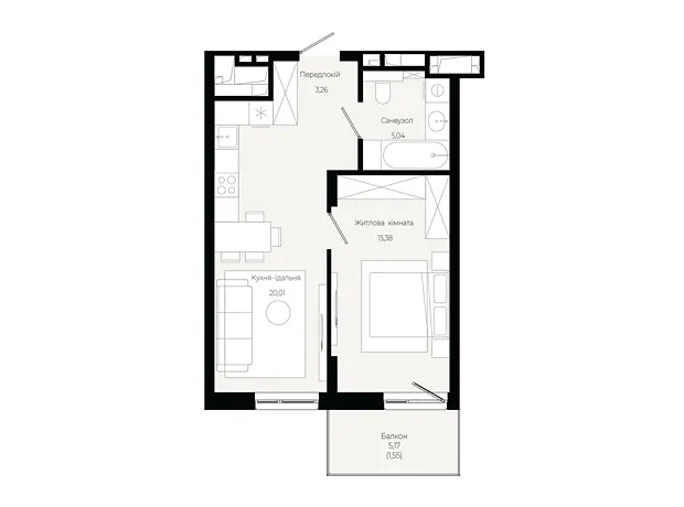 Квартира на вул. Героїв Крут в Львові, ID 319077, фото №6
