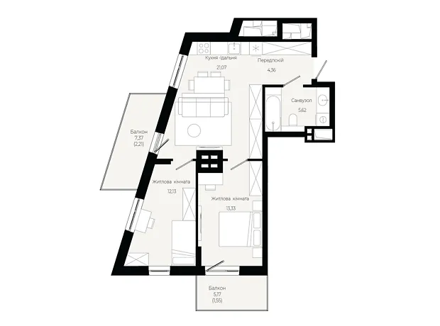 Квартира на вул. Героїв Крут в Львові, ID 319242, фото №6