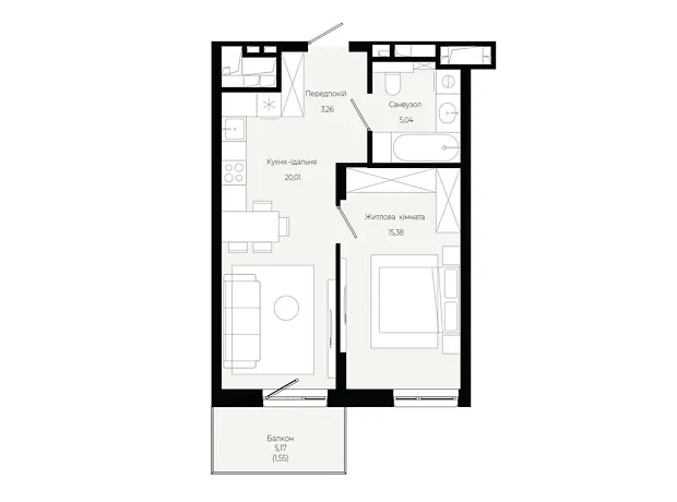 Квартира на вул. Героїв Крут в Львові, ID 319238, фото №6