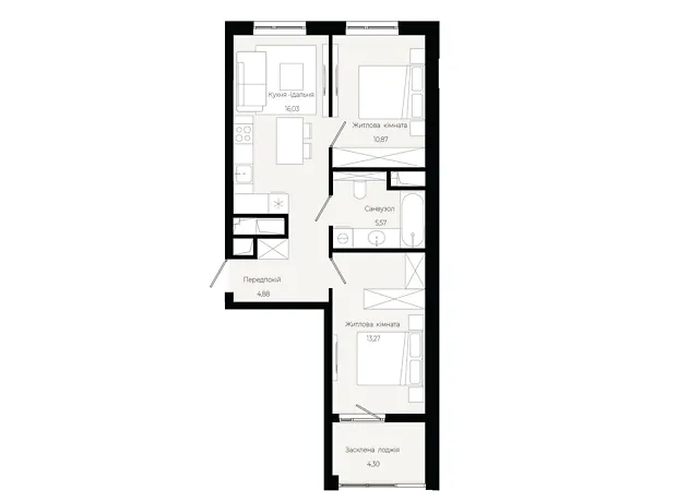 Квартира на вул. Героїв Крут в Львові, ID 319230, фото №6