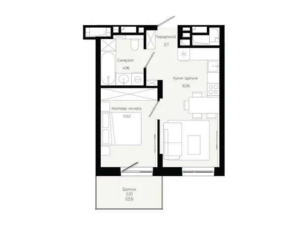 Квартира на вул. Героїв Крут в Львові, ID 319080, фото №6