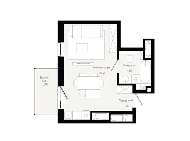 Квартира на вул. Героїв Крут в Львові, ID 319227, фото №6