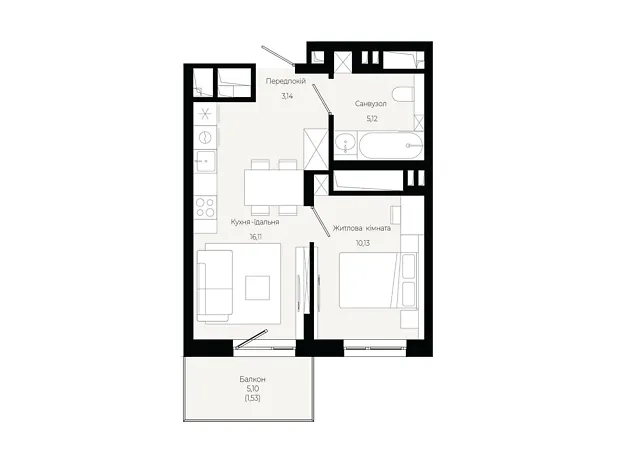 Квартира на вул. Героїв Крут в Львові, ID 319084, фото №6