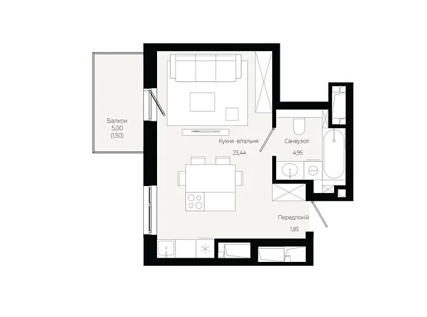 Квартира на вул. Героїв Крут в Львові, ID 319087, фото №6