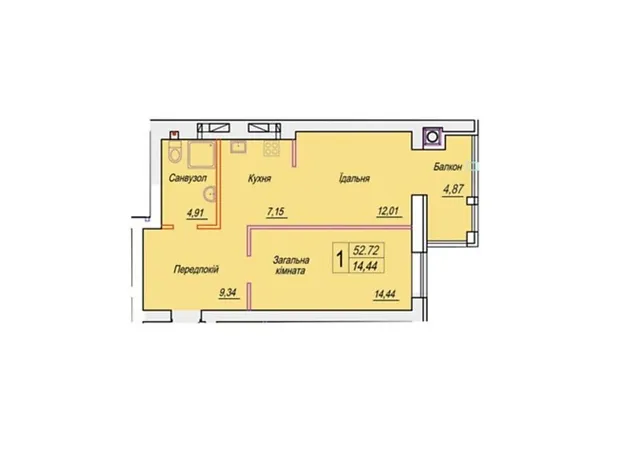 Квартира на вул. Михайла Грушевського, 100 в Житомирі, ID 319210, фото №6