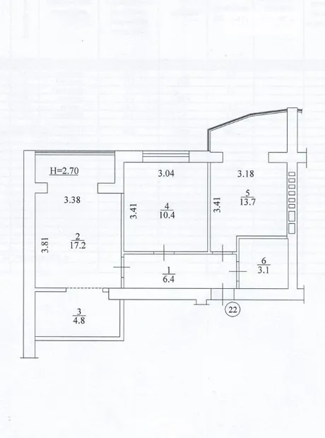 Квартира на вул. Захисників, 6 в Києві, ID 319199, фото №10