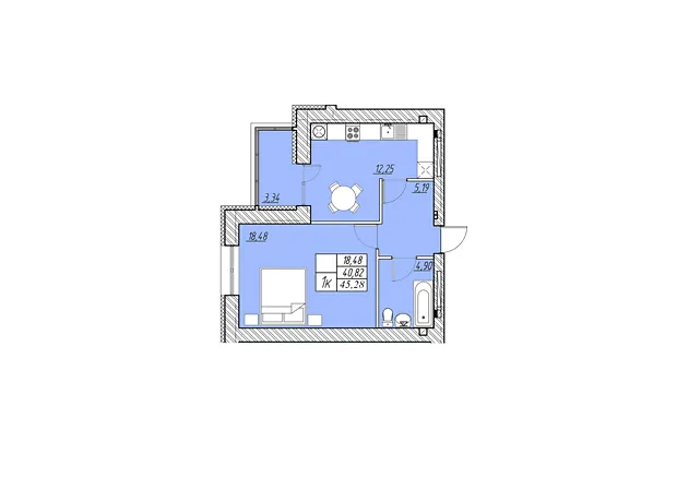 Квартира на вул. Шептицького Андрія Митрополита в Тернопіль, ID 318415, фото №1