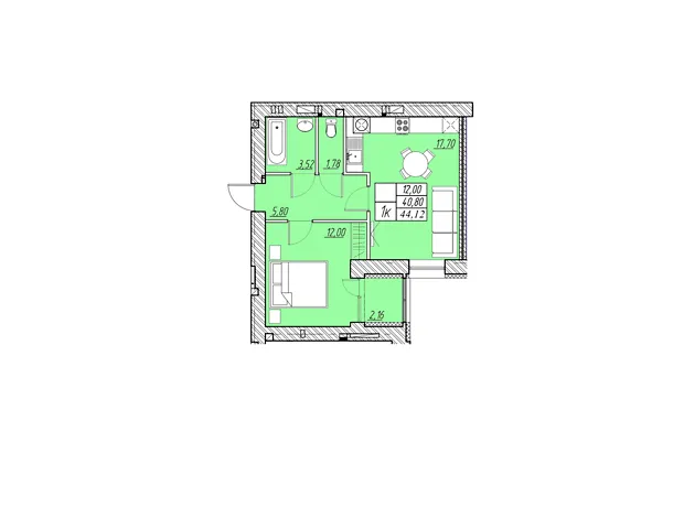 Квартира на вул. Шептицького Андрія Митрополита в Тернопіль, ID 318414, фото №1