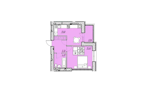 Квартира на вул. Шептицького Андрія Митрополита в Тернопіль, ID 318413, фото №1