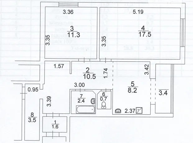 Квартира на вул. Біличанська, 5 в Києві, ID 318262, фото №14